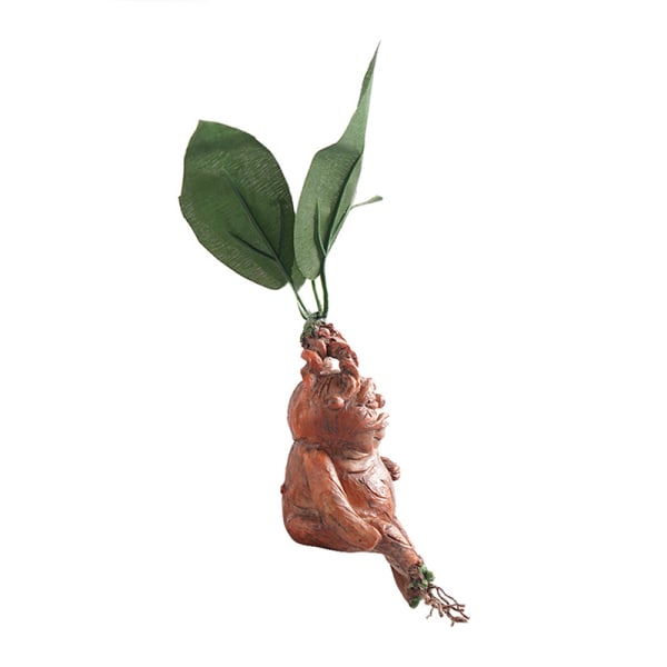 Mandrake Grass Resin Statue Landskab Ornament Kunst Figur Cra Brown 1pc