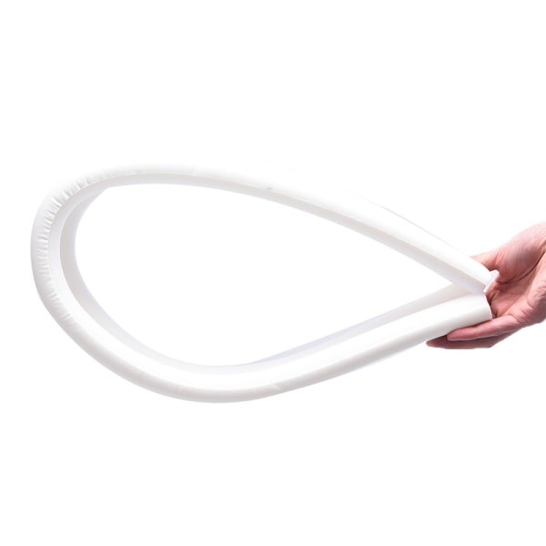 Fleksibel dørbundtætningsliste Lydsikker støjreduktion White 95*10cm