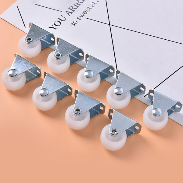 Universal 1" Möbelhjul Hjul Vit PP Nylon One White 1''