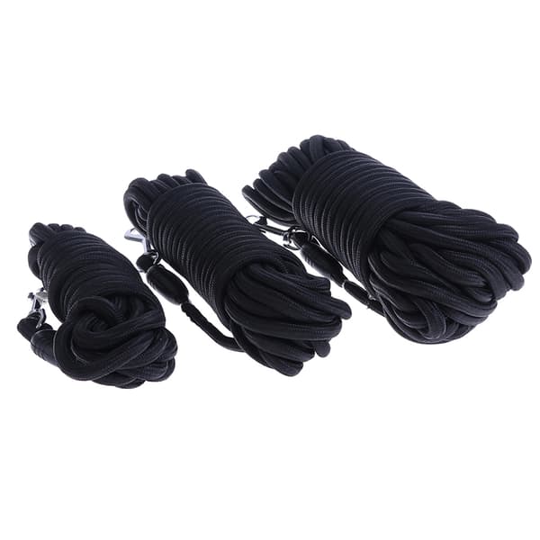 Sort Nylon Hundesnor Udendørs Gåtræning Til Medium Large Black 15m