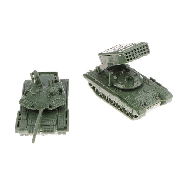 Til drenge 1/4 STK 1/144 T-90MS Tank Model TOS Military Fighting Multicolor 4PCS