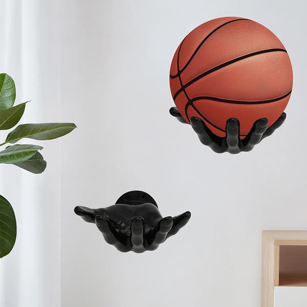 Basketboll Förvaringsställ Väggmonterat Handformat Bollställ Fot B