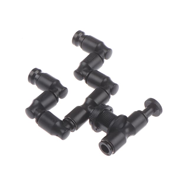 Reptiler Terrarium Dubbelmunstycke Dimdimsprinkler 360° Adj Black one size
