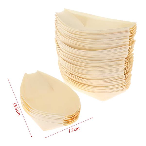 Hemfest Bröllopsmaterial Sushi Sallad Dessertskål Furu 13.5cm*7.7cm