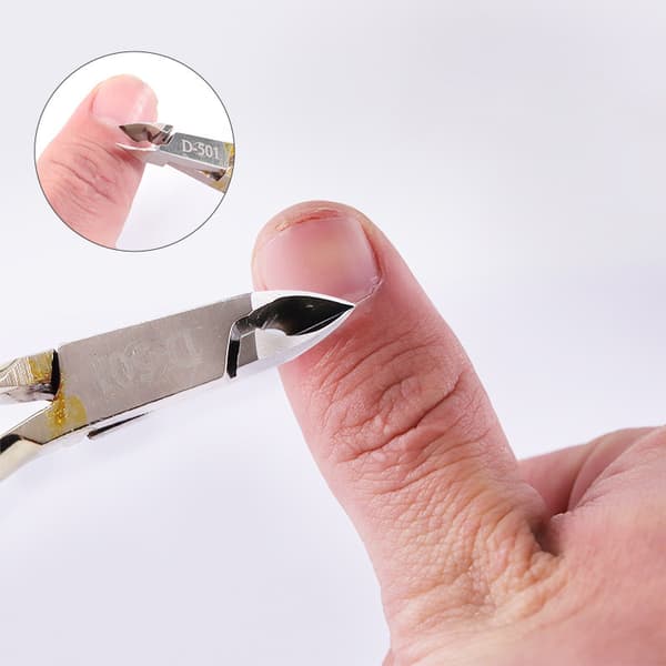 Profesjonell fingernegl tånegl icle Nipper Trimming Rustfri Silver