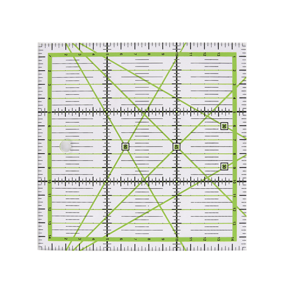 15*15cm Transparent quiltning syning patchwork lineal værktøj t