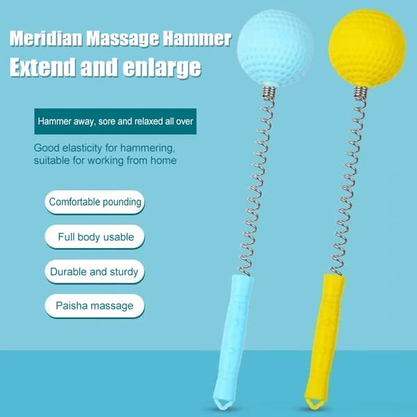 Massagebollhammare - Hammarpinne Manuell Slag Golf Fjäder Elast random color