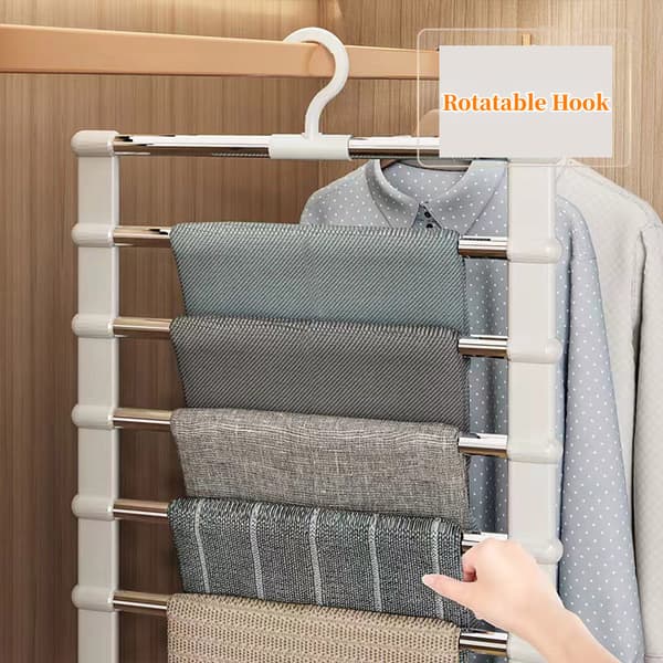 Bøjle til bukser i rustfrit stål, magisk foldbar bukseholder til Sa 5 Layers