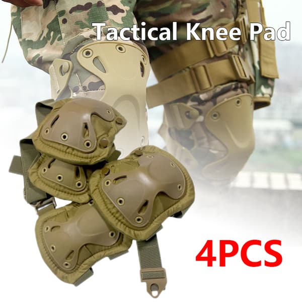 Taktisk knäskydd Armbåge CS Military Protector Army Airsoft Outd Black one size