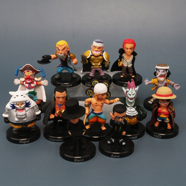 12 kpl / set Monkey D. Luffy Nami Boa Hancock Roronoa Zoro Action Multicolor Onesize