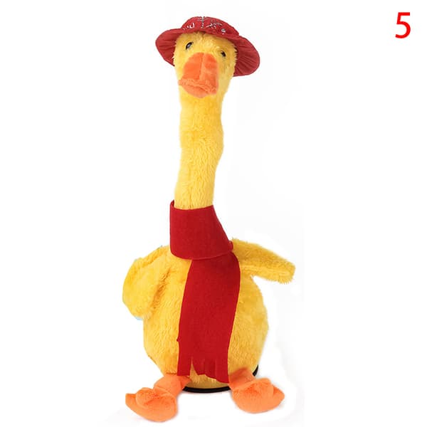 Dancing Duck Elektroniska plyschleksaker Repetera Prata Sjung Record V 5 one size