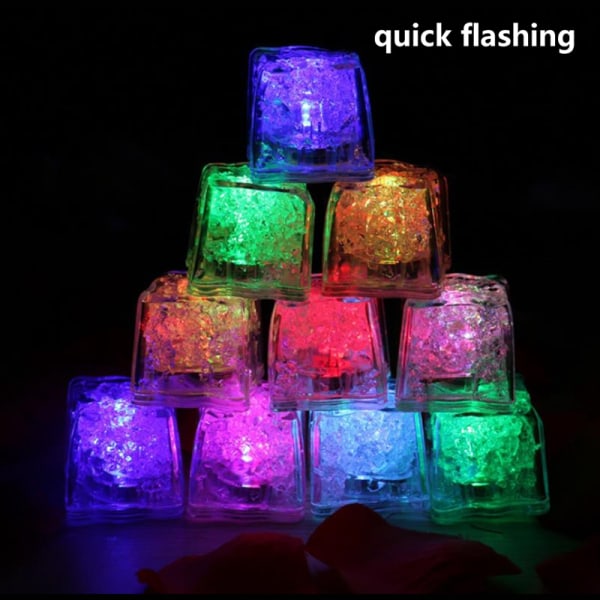 12stk LED Isbiter Glødende Party Ball Blits Lys Lysende Neo