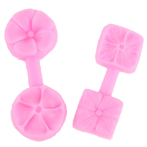 3D Blomma Form Fondant Tårta Dekorationsverktyg Bakform A