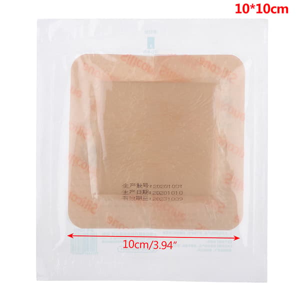 Silikone Gel Sårforbinding Klæbende Bandage Til Liggesår Tryk 10*10cm