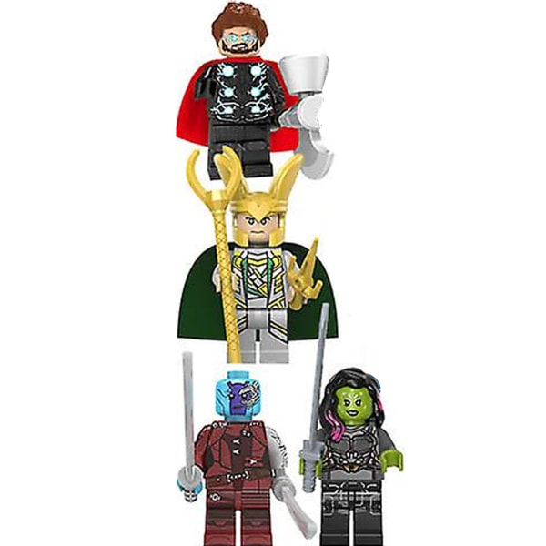 32 Stk Marvel Avengers Super Hero Comic Mini Figures Dc Minifig colorful one size