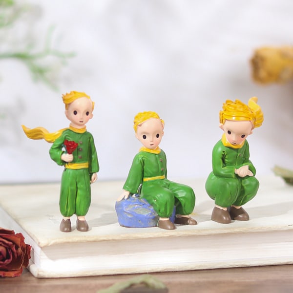 1st The Little Prince Action Figur Resin Figurine Doll Home De Green 4#