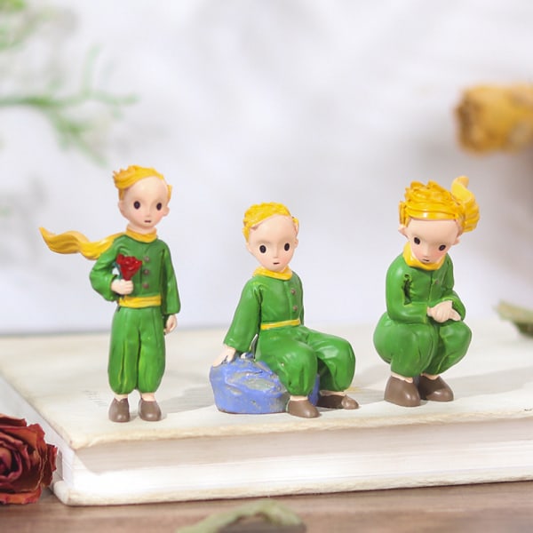 1st The Little Prince Action Figur Resin Figurine Doll Home De Green 5#