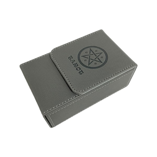 Tarot-korttien säilytyslaatikko Double PU -nahkainen case Black A