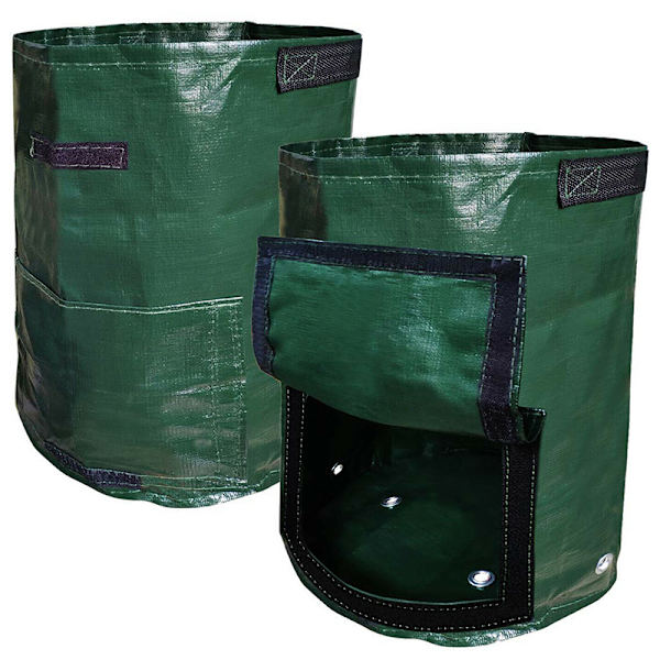 3/5/7/10 Gallon ing Kartoffeldyrkningsposer Vandtæt PE Havegrønt Black 1Gallon