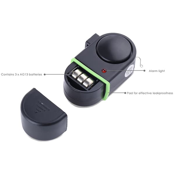 Electronic Bite Fish Alarm Bell onkivapatanko / LED-valo A onesize
