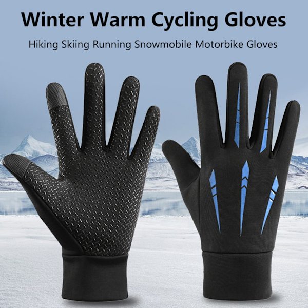 Winter Touch Gloves Kylmävedenpitävät Moottoripyörän pyöräilyhanskat Gray ONESIZE