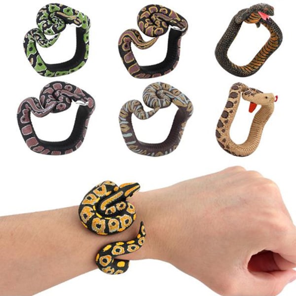 Tricky Funny Spoof Simulation Snake Toy Snake Armbånd nyhed A1 one size