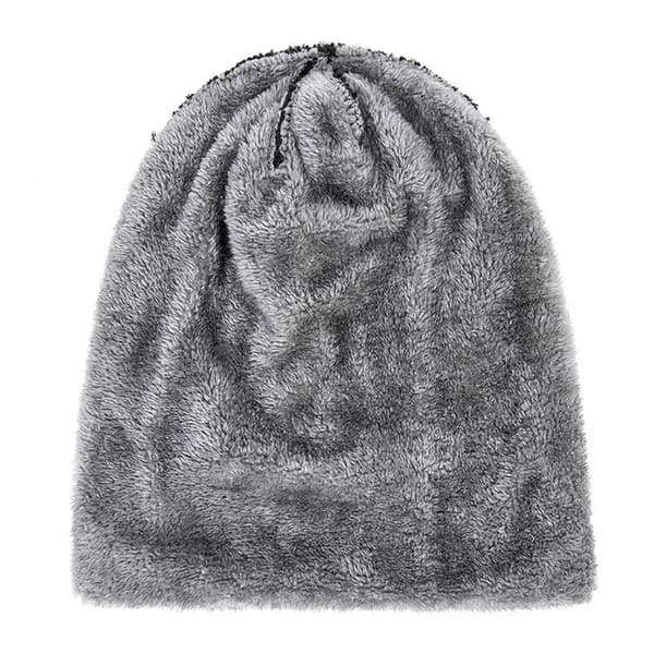 Vinterhatt för män Bomull Tjocka Varma mössor Hatt Mode Unisex Black one size