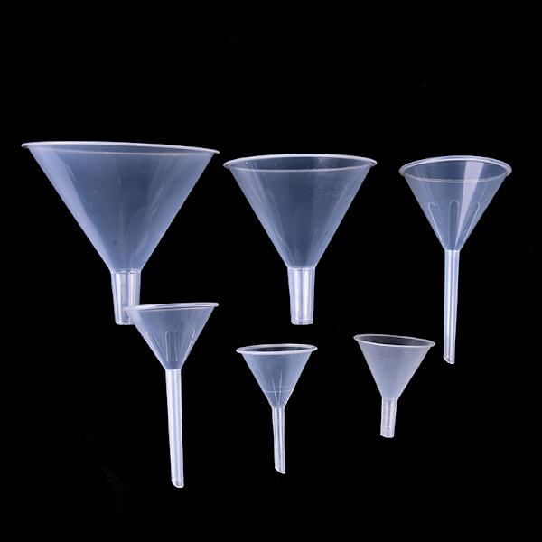 1X Lab Mini kirkas muovinen täyttösuppilo sumuttimille hajusteille Clear 50mL