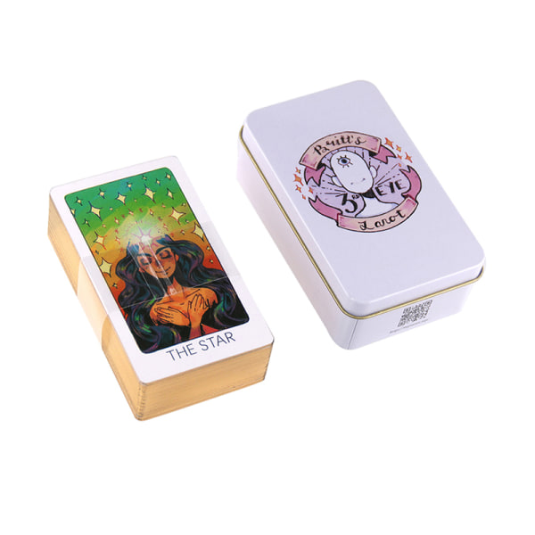 Tin Box Third Eye Tarot Cards Prophecy Divination Deck Party Bo Multicolor one size