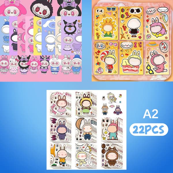 6-38 st e Labu Utsmyckningsdekaler DIY Handkonto Scrapbook Dekaler A6