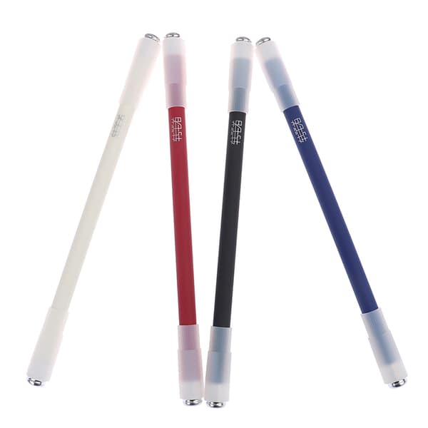 1 STK Spinning Pen Glat Overflate Ant-slip Spinning Rotasjon Matc White One Size