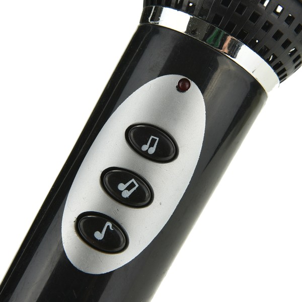 1 st Mikrofonleksak Mic Karaoke Sjungande Musikleksak Ny stil black One Size