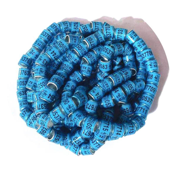 20 kpl Pigeon Foot -sormus Word 2021 -laadulla kestävällä lintusormuksella Blue one size