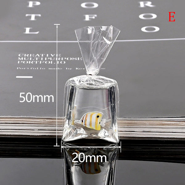 10 STK Resin Goldfish Charms Small Fish In Water Bag Anheng For Clear 10pcs