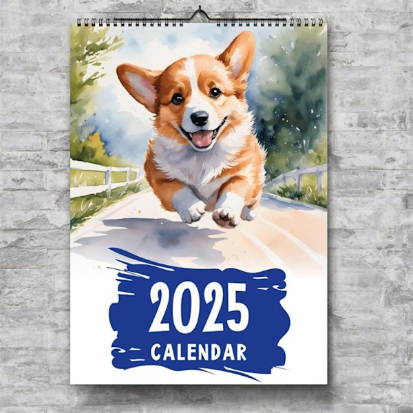 Valpväggkalender 2025 Hundkalender Väggkalender e Corgi Ann A