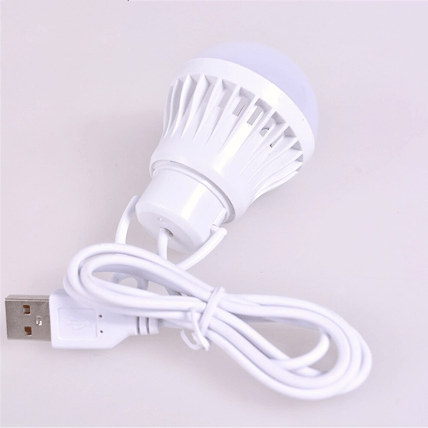 3/5/7W bærbar lanterne campinglys usb strømlampe utendørs C White 7W