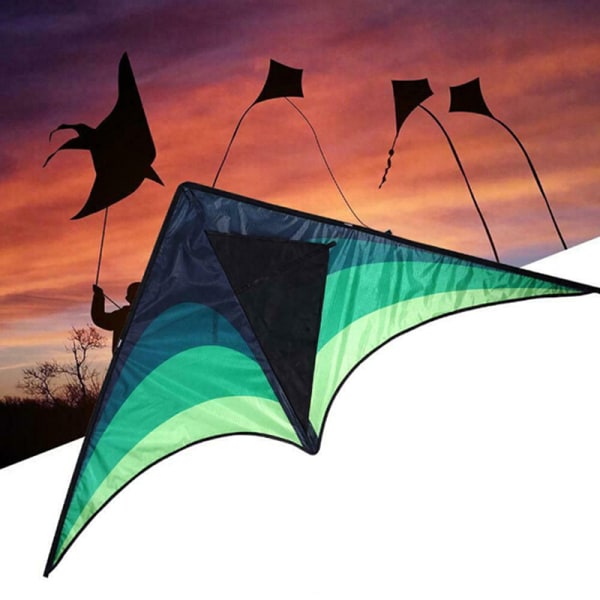 Stor drage for barn og voksne enkellinje lett å fly kite ha Green