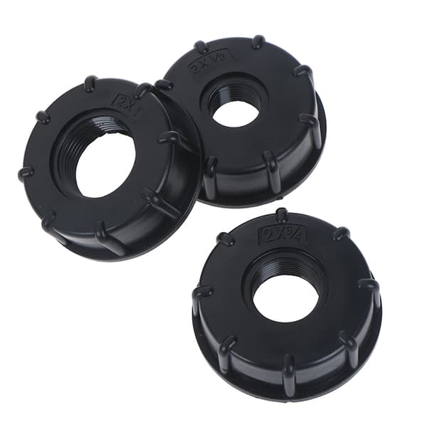 1/2" 3/4" 1" gevind IBC Tank Adapter Postevandsstik Udskift Black C (1 inch)