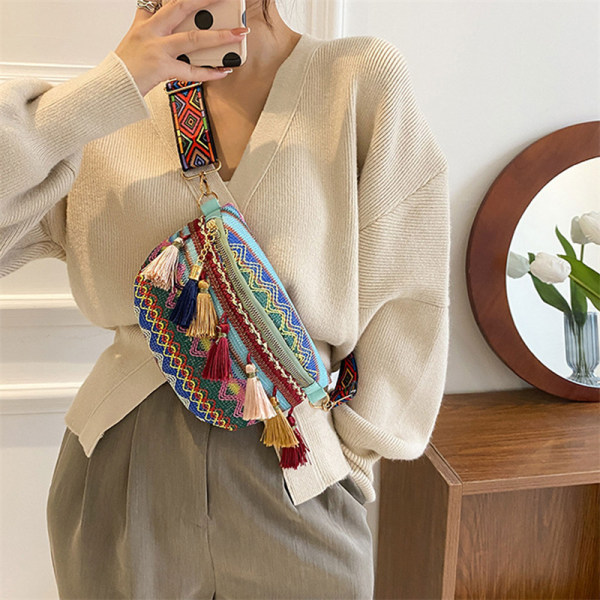 Veve Crossbody-vesker Kvinnelige dusk Midjeveske Retro Leather Shou A2 one size
