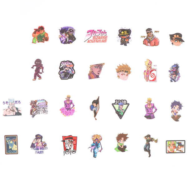 50 stk Jojos Bizzare Adventure Stickers For Motorsykkel Laptop Bi One Size