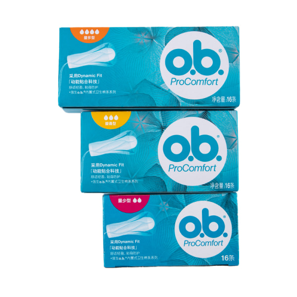 16 stk/sæt Pro Comfort Tampons (mini / almindelige / super plus) Herre blue Mini