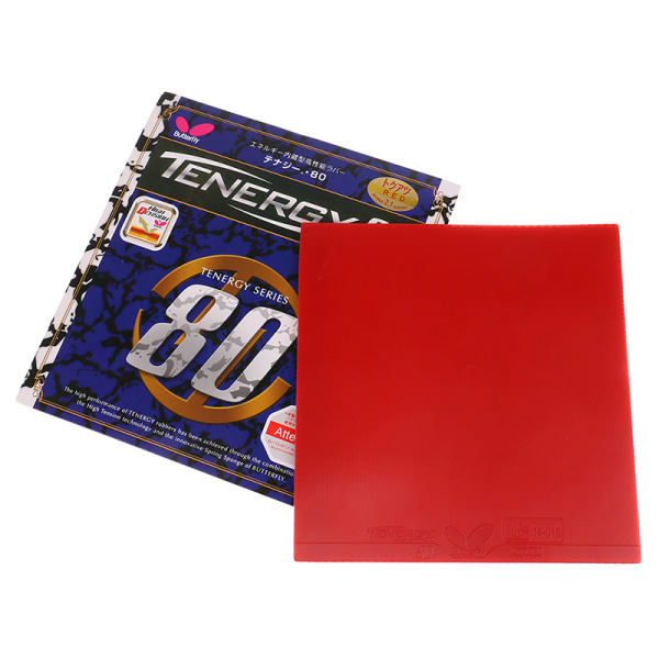 1st Butterfly T80 Ping Pong gummisvamp 2,1 mm omvänt lim Tr Red one size