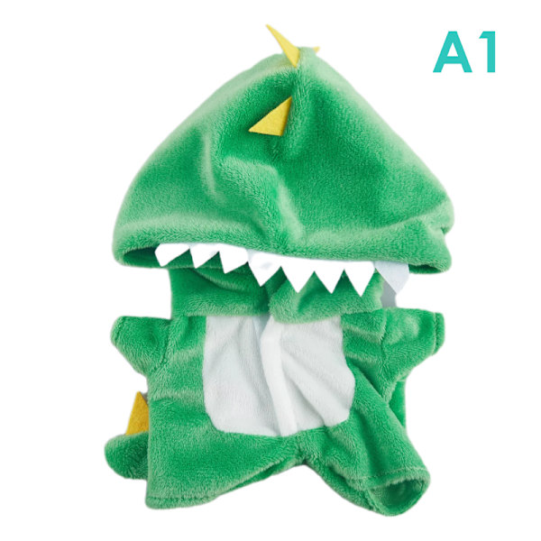 Onesie Byxor 20cm Dockdräkt Pyjamas Docka Kläder Docktillbehör green 20*12cm