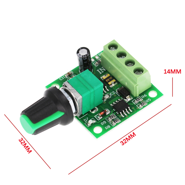 1,8 V 3 V 5 V 6 V 12 V 2 A PWM DC -moottorin nopeuden säädin Swi One Size