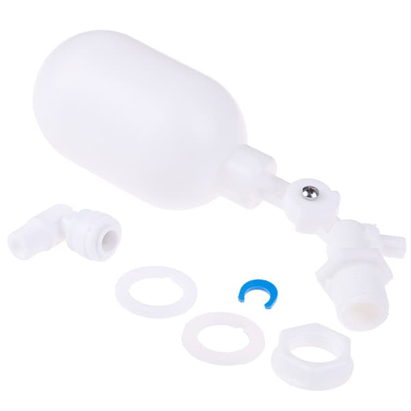 2PC Justerbar Auto Fill Float Ball Valve Vannkontrollbryter White one size