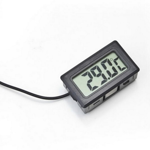 Digitalt elektronisk termometer Innebygd temperaturprobevann black 46*28*15（mm）