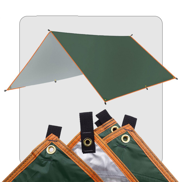 5x3m 4x3m 3x3m Markise Vanntett presenning teltskjerm Ultralight Gar Khaki 3X5M