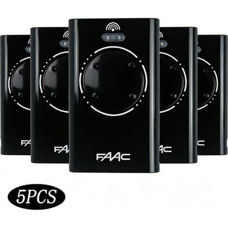 FAAC XT4 868 SLH Svart Fjärrkontroll - 5-pack - Svart