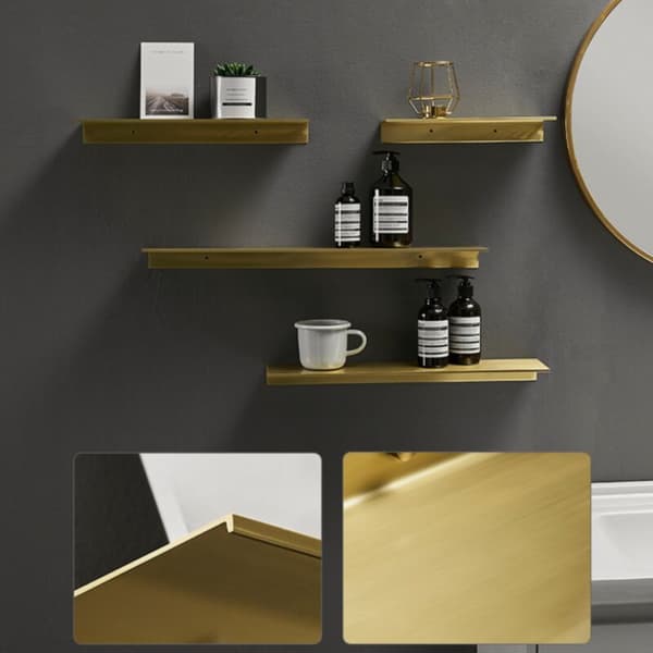 Set med två väggfästen i metall. Modern stil. 30 cm. Lämplig för vardagsrum, kök, sovrum, kontor, etc. Med två installationsmetoder.