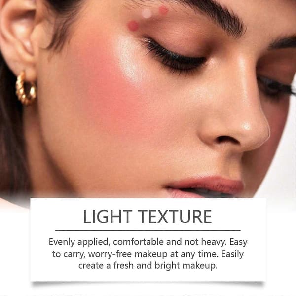 zephoco Flytande Highlighter Rouge Läppglans, Återfuktande Non-Stick Kopp Multifunktionell Konturering Highlighter Rouge Läppglans